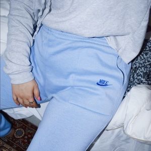 periwinkle nike sweatpants